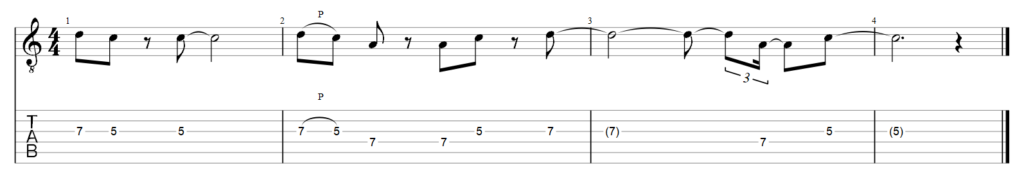 guitar tab example 13