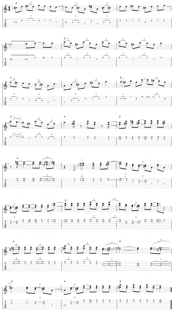 Guitar Tab Solo