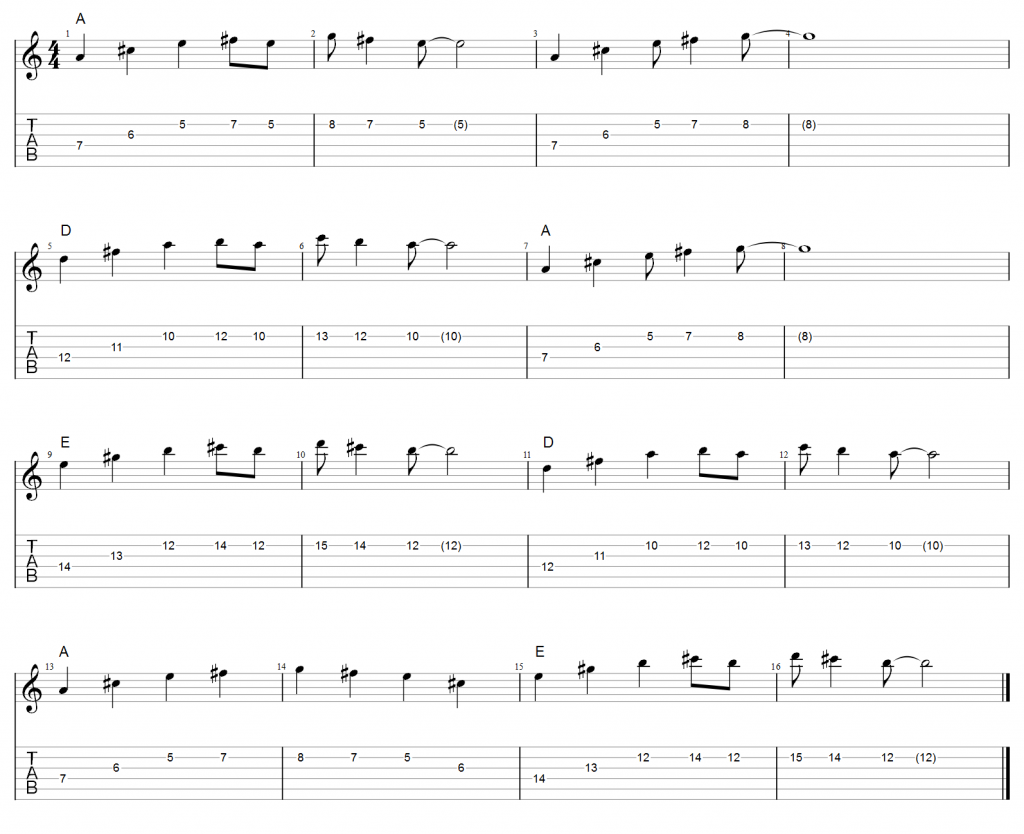 Guitar Tab