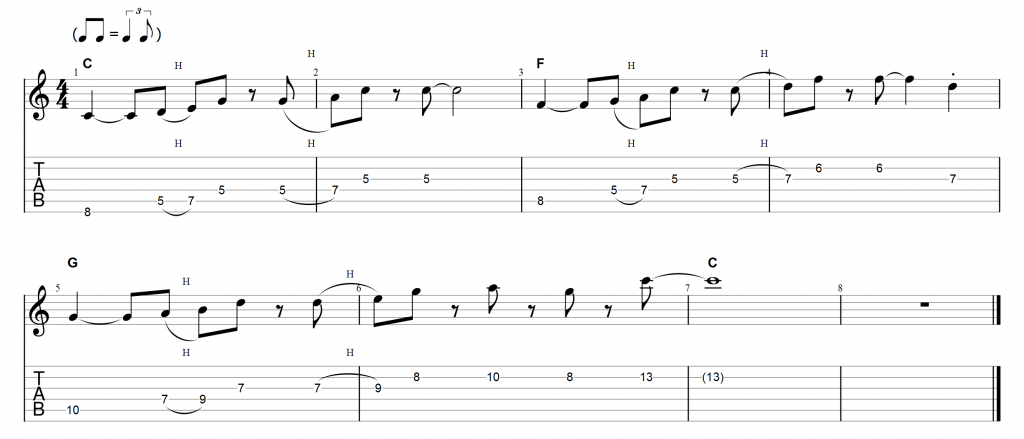 Pentatonic solo 1